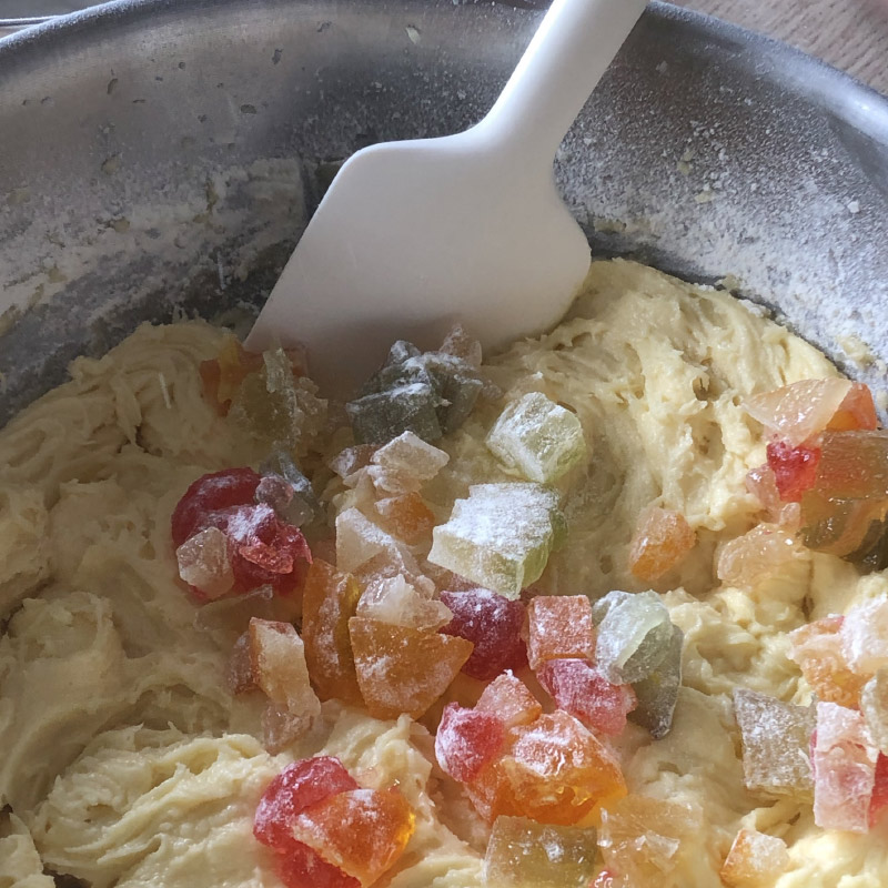 recette dessert aux fruits confits