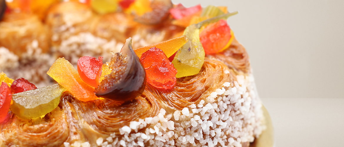 Gâteau des rois en brioche feuilletée